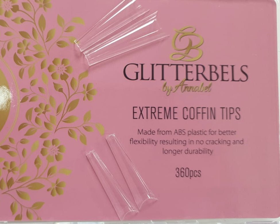 Clear Extreme Length Coffin Tips - Siena Distribution