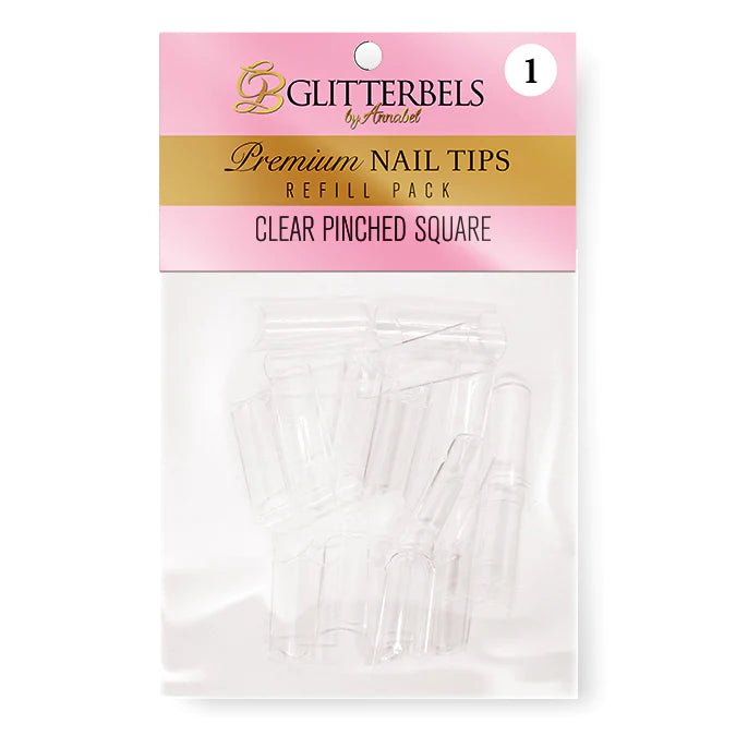 Clear Pinched Square Tips Refills - Siena Distribution