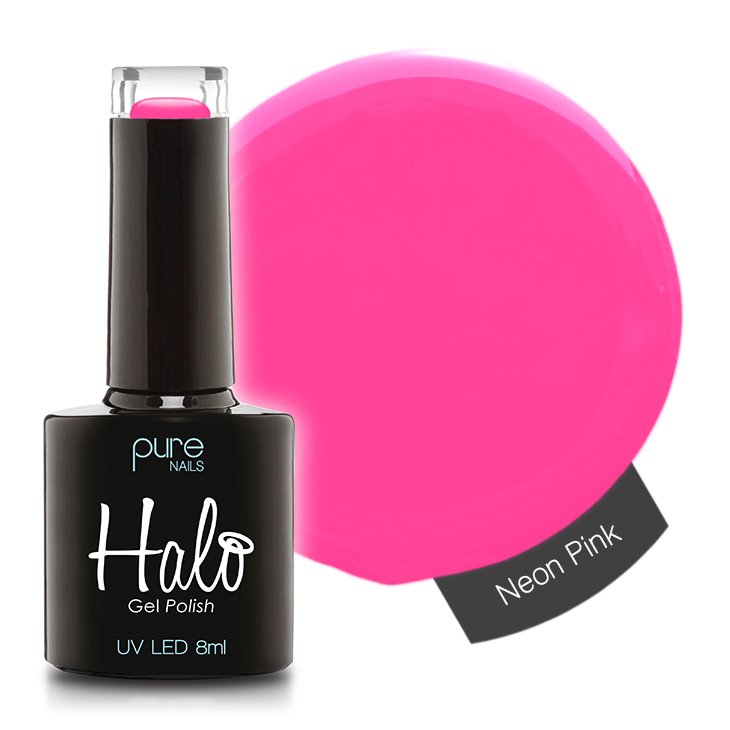 Halo Gel Polish 8ml Neon Pink - Siena Distribution