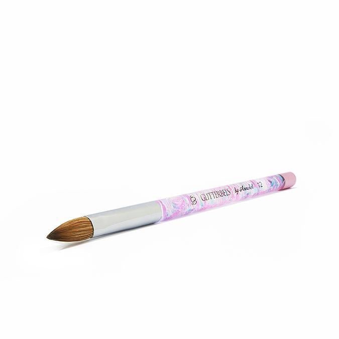 Pinched Pastel Glitter Acrylic Brush Size 12 - Siena Distribution
