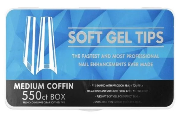 Soft Gel Tips Coffin - Siena Distribution